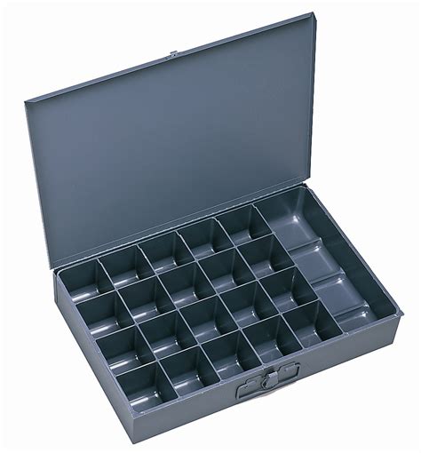 hinged parts box u sort metal|Steel Compartment Box .